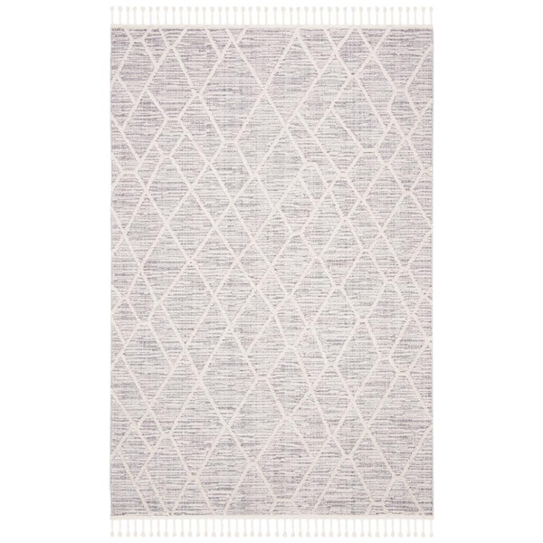 Safavieh 8 x 10 ft. Marrakesh 500 Rectangle Power Loomed Rug, Ivory & Grey MRK514A-8 - main